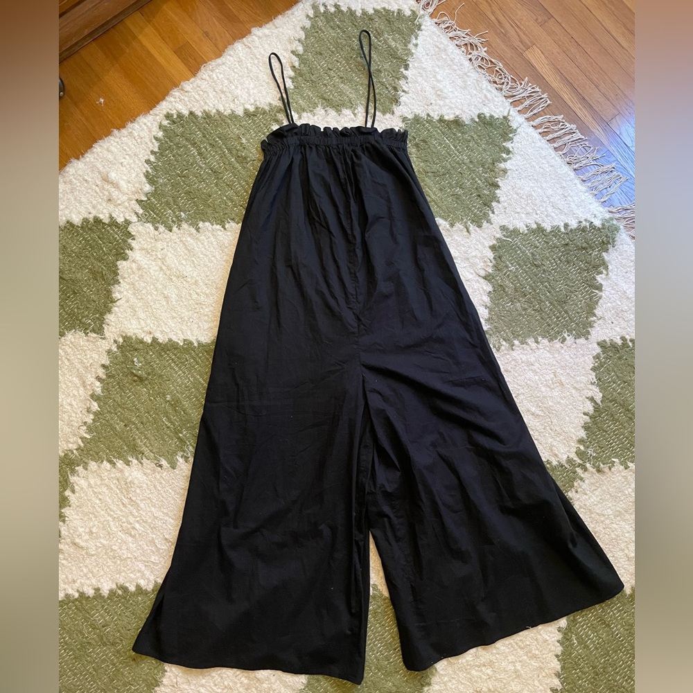 Everlane Flowy Jumpsuit — Black, Size XXS